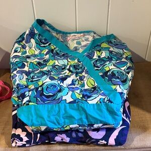 Women’s Koi by Kathy Peterson bundle of 2 Medical Scrub Tops EUC Size XXL